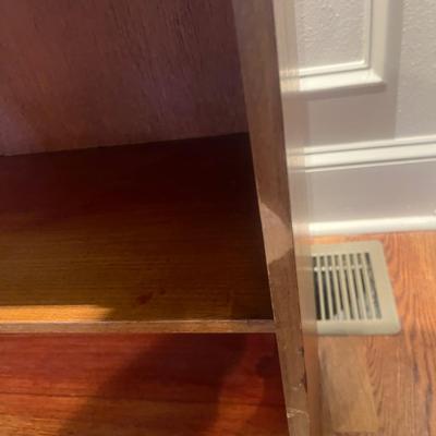 MCM Solid Wood Secretary Desk/Bookshelf (LR-MG)