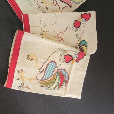 Cool rooster tea towels