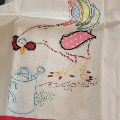 Cool rooster tea towels