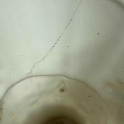 Cream Colored Ceramic Pottery Vase Angel Motif