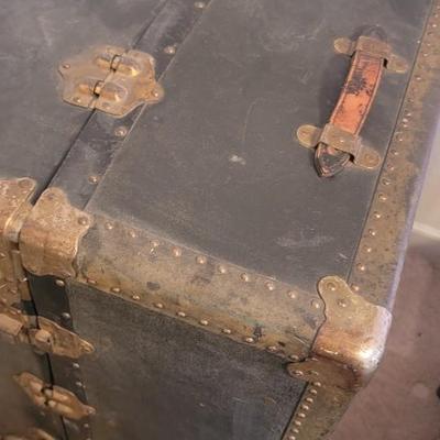 Vintage steamer wardrobe trunk