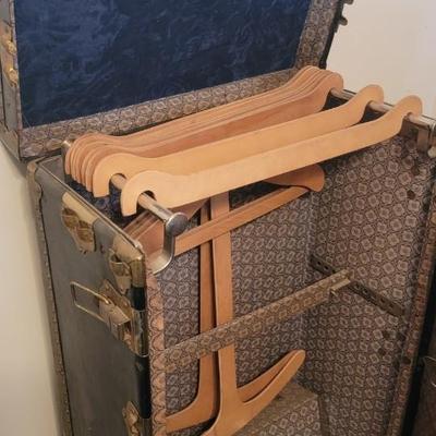 Vintage steamer wardrobe trunk