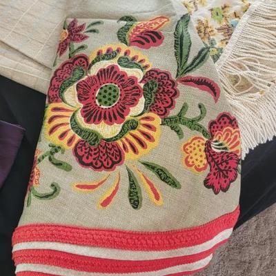 Four round table covers