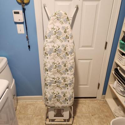 Heavy Duty Metal Ironing Board with Iron Tray