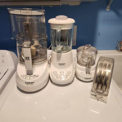Lot of 3 Cuisinart Processors Prep 11 Plus , Smart power 7 Speed, Mini Prep , & Disc Holder