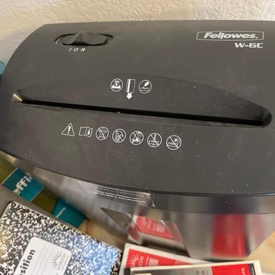 Paper shredder & office supplies