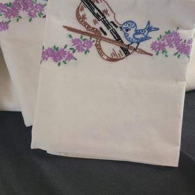 Embroidery pillow cases, Random sheet misc sizes