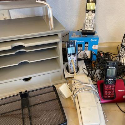 Telephones and office organizers