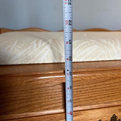 Traditional Upholstered Storage Bench Cedar Lined Hope Chest