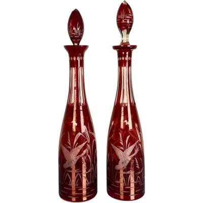 A Pair of Egermann Decanters