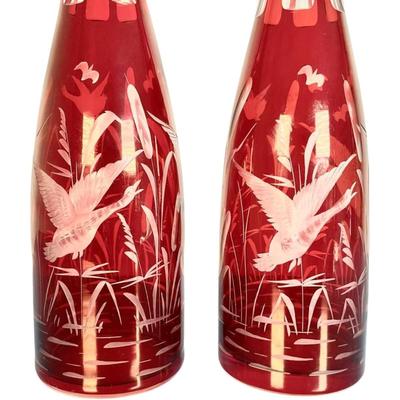 A Pair of Egermann Decanters