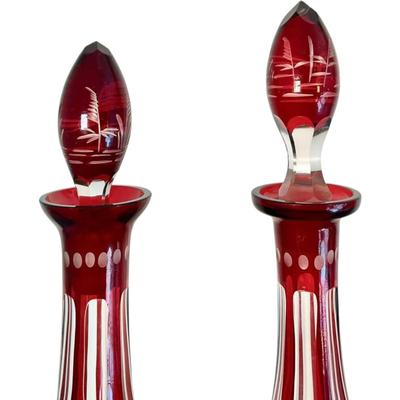 A Pair of Egermann Decanters
