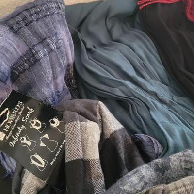 Lot of fashion scarfs