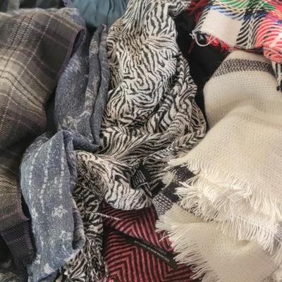 Lot of fashion scarfs