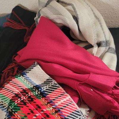 Lot of fashion scarfs