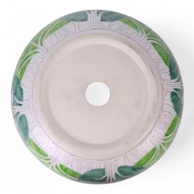 Custom Hand-Painted Chinese Bok Choy Cabbage Leaf Ceramic Sink Bowl, Wash Basin, Jingdezhen Porcelain, Unique Handcrafted Bathroom or...