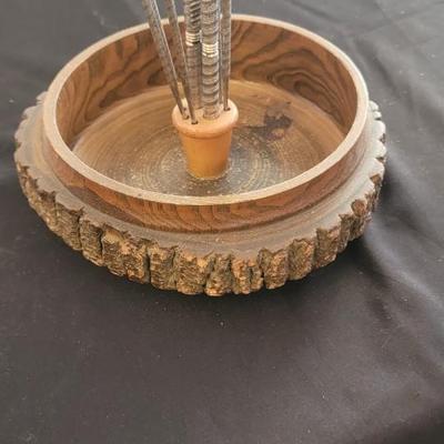 Vtg nut bowl, tree decor, more