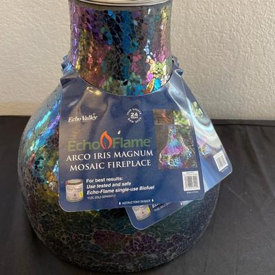 Iris Magnum mosaic fireplace