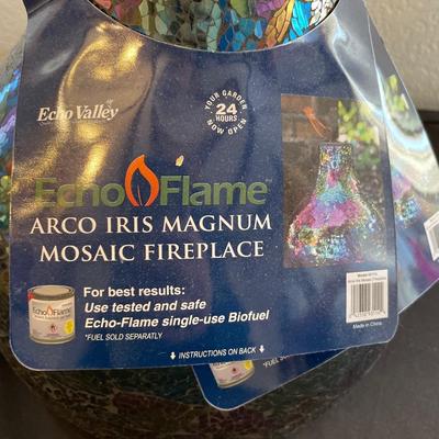 Iris Magnum mosaic fireplace