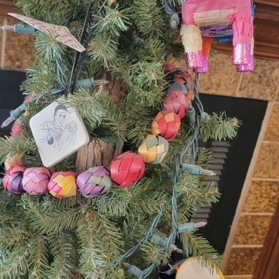 Decorated Christmas tree 52"