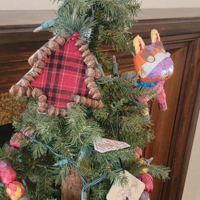 Decorated Christmas tree 52"