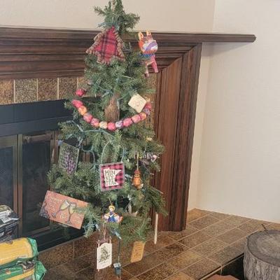 Decorated Christmas tree 52"