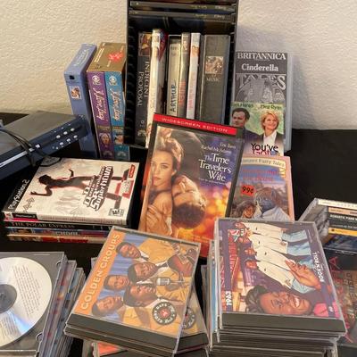 DVD player, movies & music