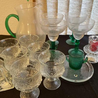 Cactus margarita glassware, and miscellaneous