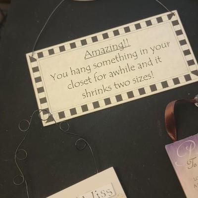 Assortment hanging plaques