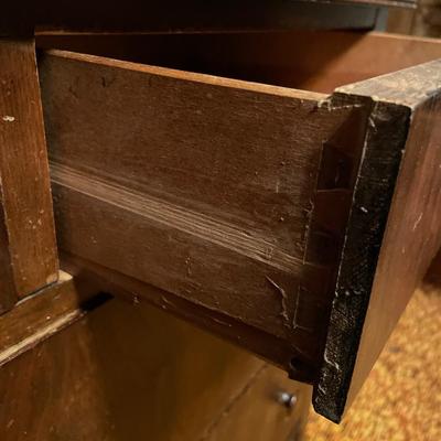 Dark vintage dresser with mirror