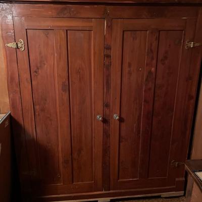 Vintage cedar wardrobe/cabinet