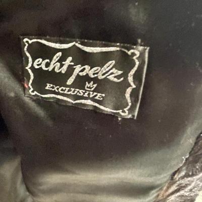 Fur Coat by Echt Peltz mixed fur Mink size tag 40
