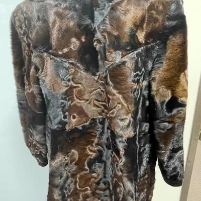 Fur Coat by Echt Peltz mixed fur Mink size tag 40
