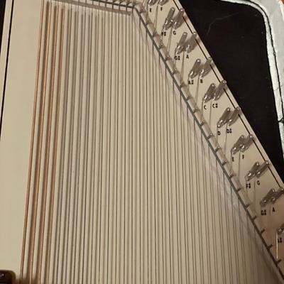 Vintage Autoharp in hard plastic case