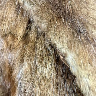 Vintage Fur Coat Jacket by Schooll's Furs of Tacoma Brown Mink