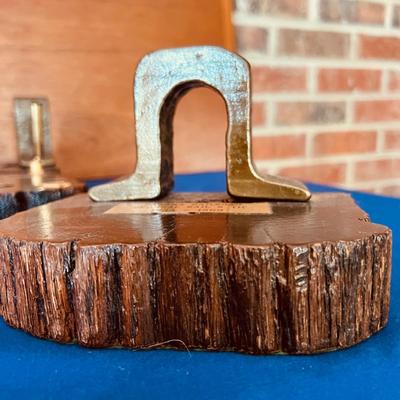 3 Pairs of Panama Railroad Original Rail & Tie 1853 - 1869 Bookends