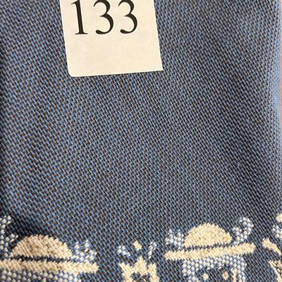 Vintage Austrian Halltex Woven Reversible Folk Tablecloths & Runners