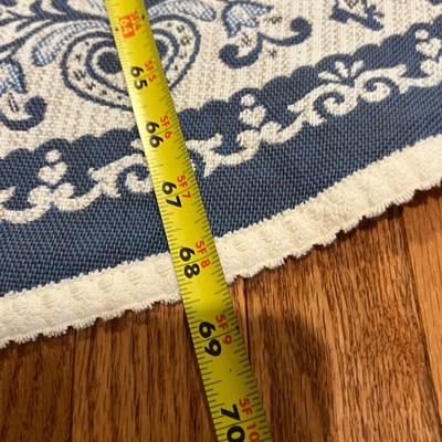 Vintage Austrian Halltex Woven Reversible Folk Tablecloths & Runners