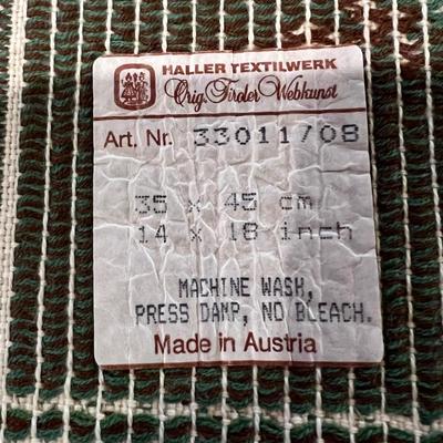 Vintage Austrian Halltex Woven Reversible Folk Lot - Tablecloths, Runners, Napkins, Placemats