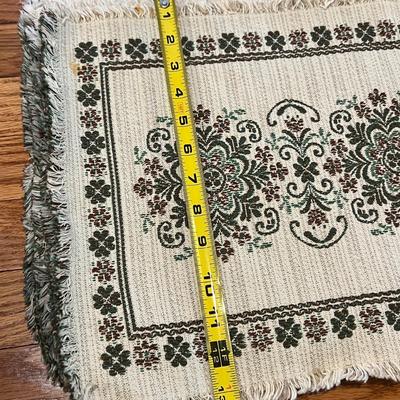 Vintage Austrian Halltex Woven Reversible Folk Lot - Tablecloths, Runners, Napkins, Placemats