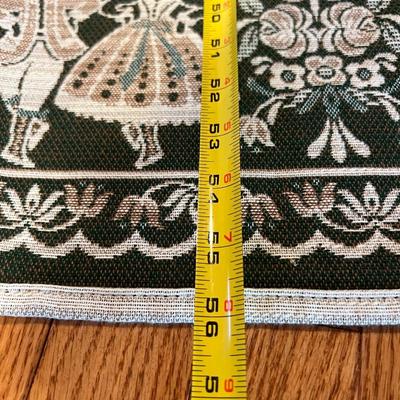 Vintage Austrian Halltex Woven Reversible Folk Lot - Tablecloths, Runners, Napkins, Placemats