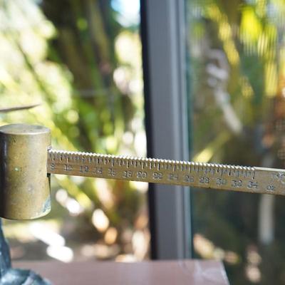 Antique Fairbanks Painted Cast Iron Postal Scale