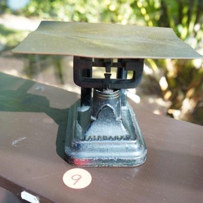 Antique Fairbanks Painted Cast Iron Postal Scale