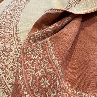 Vintage Austrian Halltex Woven Reversible Folk Tablecloth & Napkins