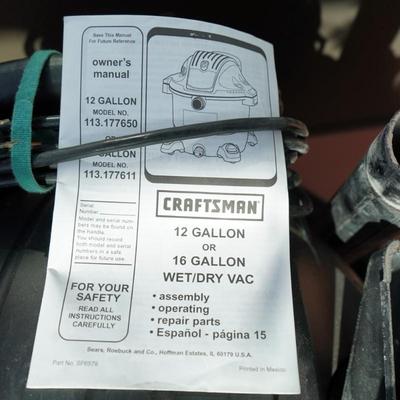 Craftsman 16 Gallon Wet/Dry Shop Vac