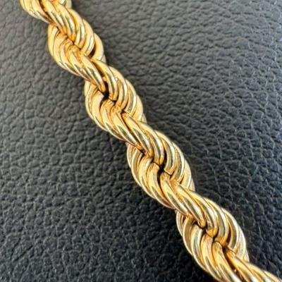 14 k gold chain 22 in