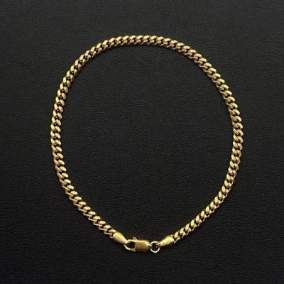 14vk gold bracelet 8 in