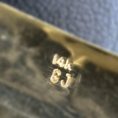 14 k gold bracelet adjustable
