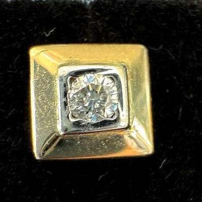 14 k gold diamond earings