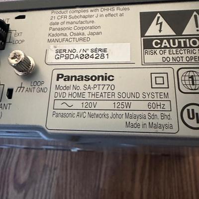 LOT 2L: Panasonic Blue Ray Disc Player w/ DVD Home Theater Sound System - Subwoofer & Speakers